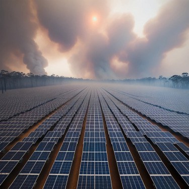 Fighting forest fires with solar systems